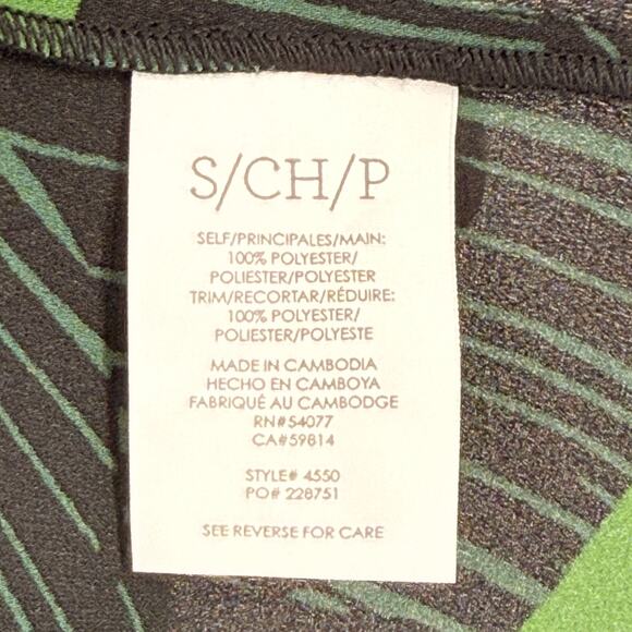 Cabi Tahiti Tank Top Shirt Size Small Black Floral Sleeveless 4550 Tropical - Picture 5 of 5